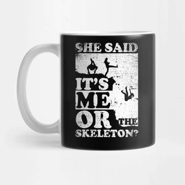 She Said It's Me Or Skeleton by simonStufios